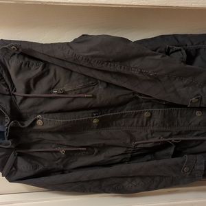 AEROPOSTALE, PRINCE & FOX — ARMY GREEN UTILITY JACKET, FALL/WINTER COAT, SMALL